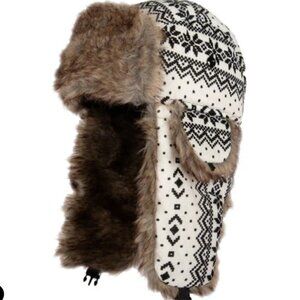 SA Company Nordic White Unisex Trapper Hat - OS